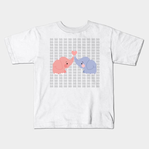 BB Elephant Kids T-Shirt by UnderDesign